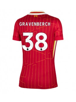 Liverpool Ryan Gravenberch #38 Zenski Domaci Dres 2024-25 Kratak Rukavima